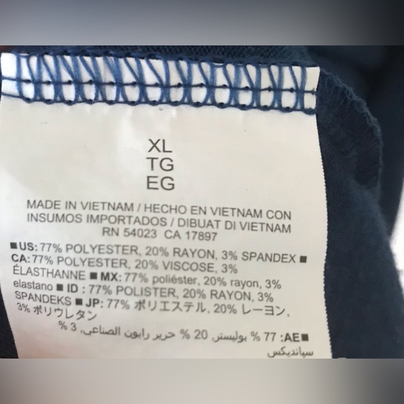 Old Navy size XL maternity long sleeve dress in a striking blue color - Picture 3 of 7